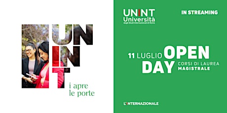 Open Day corsi di laurea magistrale - in diretta streaming