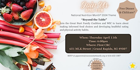 National Nutrition Month "Beyond The Table"