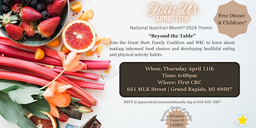 National Nutrition Month "Beyond The Table" primary image