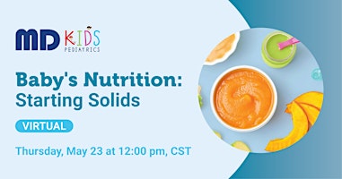 Imagen principal de Free Virtual Class - Baby's Nutrition: Starting Solids