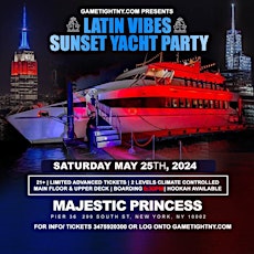 Latin Vibes Saturday NYC MDW Majestic Princess Yacht Party Cruise 2024