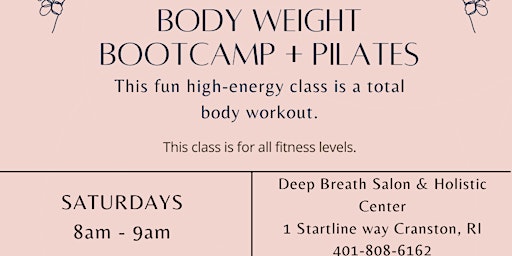 Imagem principal de Body Weight Bootcamp + Pilates