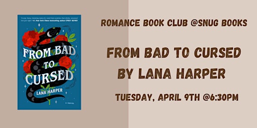 April Romance Book Club - From Bad to Cursed by Lana Harper  primärbild