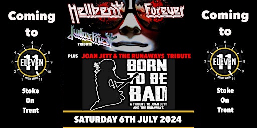 Imagem principal do evento Hellbent Forever PLUS Born to be bad  live Eleven Stoke