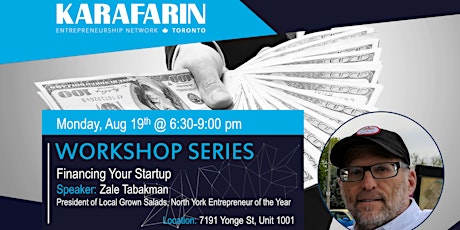 Karafarin Workshop Series: Financing Your Startup primary image