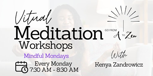 Image principale de Mindful Mondays Virtual Meditation Workshops