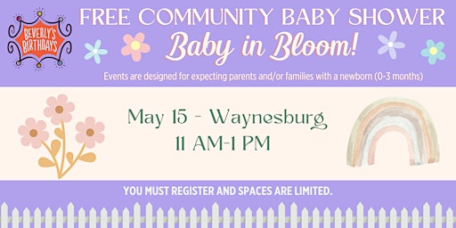 Imagem principal do evento Free Community Baby Shower - Waynesburg