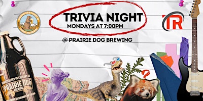 Imagem principal do evento Calgary Prairie Dog Brewing Monday Night Trivia!