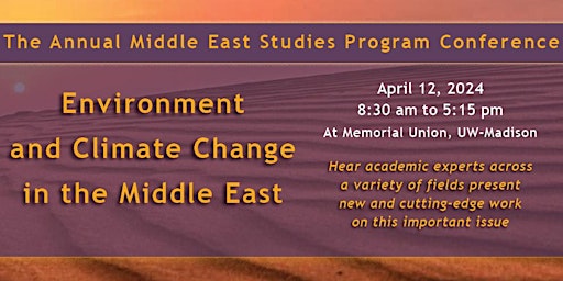 Hauptbild für Annual Conference: Environment and Climate Change in the Middle East