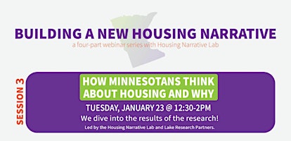 Housing Narrative Change Webinar 3: Research & Findings primary image