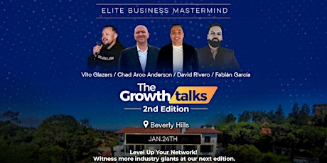 The Growth Talks - Jan 24th primary image