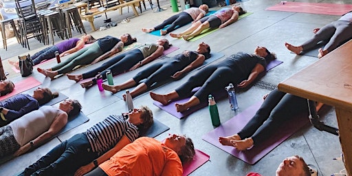 Imagen principal de All-Levels Yoga Class at Unplugged Brewing Co. - [Bottoms Up! Yoga & Brew]
