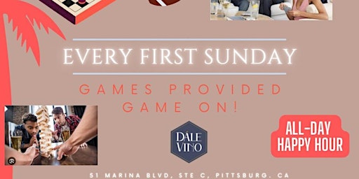 FIRST SUNDAYS GAME DAY primary image