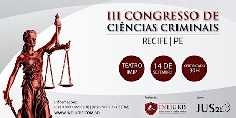 Imagem principal do evento Congresso de Ciências Criminais - Recife