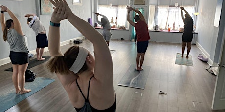 All-Levels Yoga Class at Sacred Waters Kava Bar- [Bottoms Up! Yoga & Brew] primary image