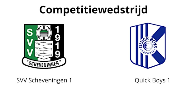SVV Scheveningen 1 - Quick Boys 1