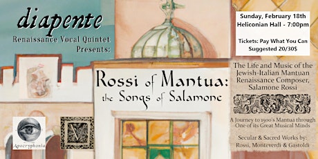 Hauptbild für Diapente Presents - Rossi of Mantua: The Songs of Salamone