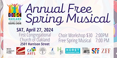 Annual Free Spring Musical and Spring Workshop Choir primary image