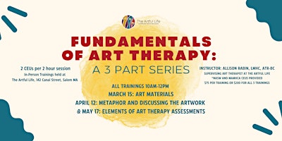 Fundamentals of Art Therapy: A 3 part series  primärbild