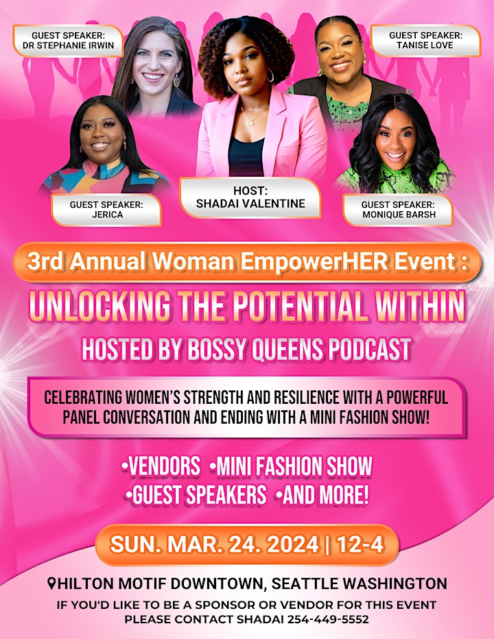 3rd Annual Woman Empowerment Event - Unlocking The Potential
