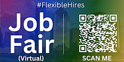 Imagem principal de #FlexibleHires Virtual Job Fair / Career Expo Event #Houston #IAH