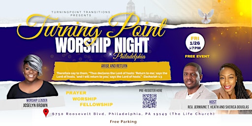 Immagine principale di Turning Point Worship Night - Philadelphia 