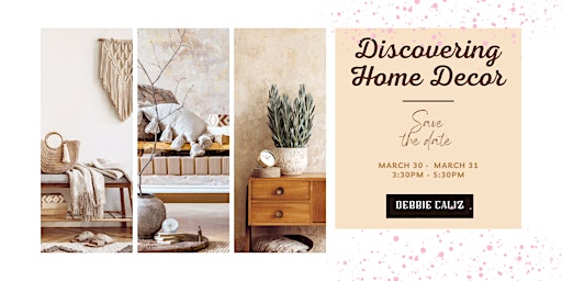 Imagem principal do evento Gentle Touch of Nature: Discovering Home Decor