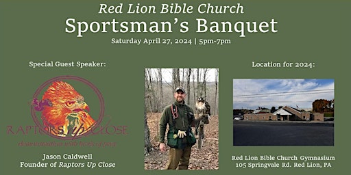 Image principale de Red Lion Bible Church Sportsman's Banquet 2024