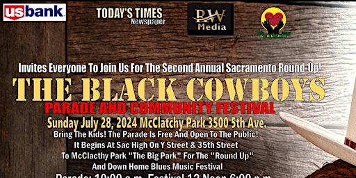 Primaire afbeelding van Copy of BLACK COWBOYS COMMUNITY PARADE & DOWN HOME BLUES MUSIC FEST