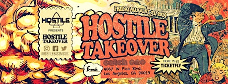 August 23 Fresh/Hostile in Disco Room / 18+ 8:30pm-2:00am primary image