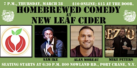 Homebrewed Comedy at New Leaf Cider Co.