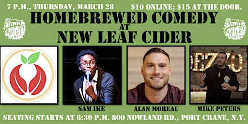 Homebrewed Comedy at New Leaf Cider Co. primary image