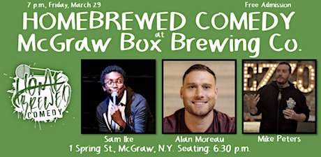 Homebrewed Comedy at McGraw Box Brewing Co.