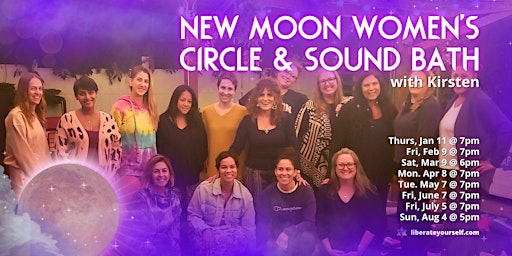 Image principale de New Moon Women's Circle and Sound Bath with Kirsten