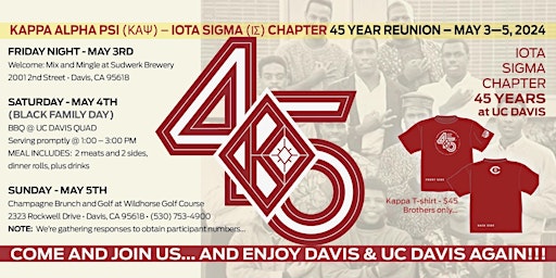 Primaire afbeelding van Kappa Alpha Psi - Iota Sigma Chapter 45th Reunion