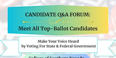 Imagem principal do evento Candidate Q&A Forum: Meet All Top-Ballot Candidates