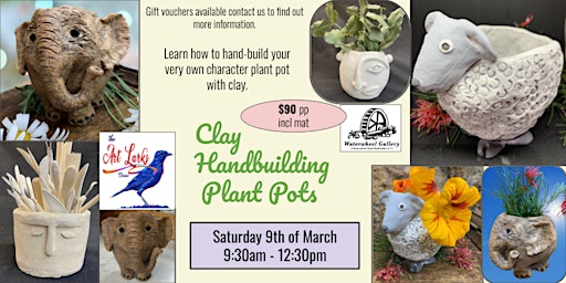 Clay Hand building - Creative Plant Pots primary image