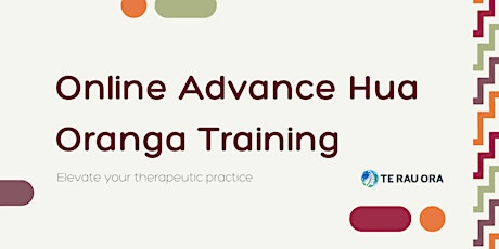 Immagine principale di Online Advance Hua Oranga Training #5 