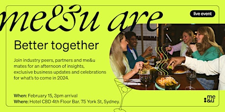 Better together event: Sydney primary image