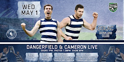 Dangerfield & Cameron LIVE at Colac Bowling Club! primary image