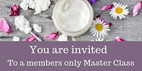 Members only  Master Class 31st August 2019 primary image