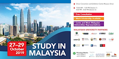 STUDY IN MALAYSIA - EDUTRAC OMAN 2019 primary image