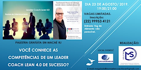 Imagem principal do evento Palestra Gratuita: Você conhece as competências de um Leader Coach Lean 4.0 de Sucesso?