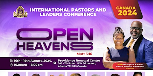 Primaire afbeelding van International Pastors Conference Canada 2024