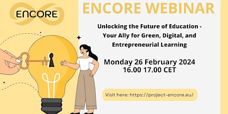 Primaire afbeelding van ENCORE webinar: Unlocking the Future of Education