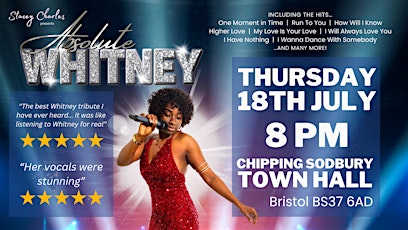 ABSOLUTE WHITNEY - Live at Chipping Sodbury Town Hall (Bristol, UK)
