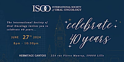 Imagem principal do evento ISOO 40th Year Anniversary