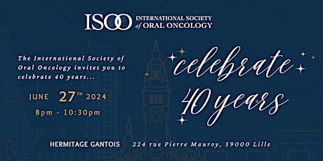 ISOO 40th Year Anniversary