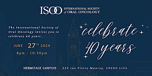 Imagem principal do evento ISOO 40th Year Anniversary
