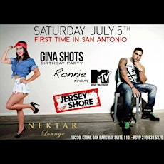 JULY 5TH Gina Shots 21st Birthday Bash: Hosted by Ronnie from Jersey Shore primary image